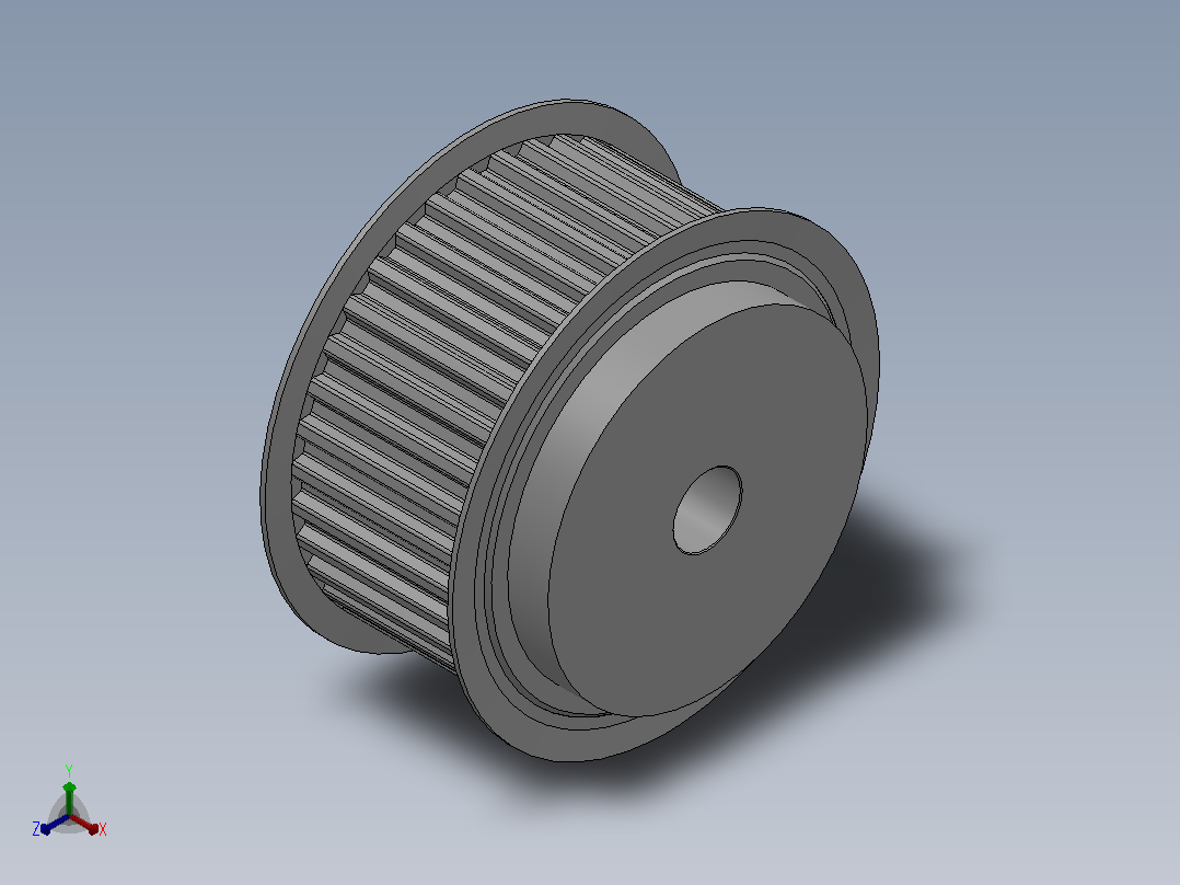 小凸缘型梯形齿同步带轮T10型_ST10DC-36-50-dc20-A主视图