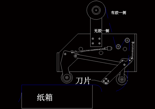 自动式折盖封箱机设计机械设计含CAD图纸说明缩略图