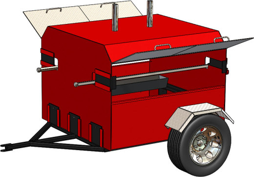 烧烤车、BBQ车（野营，野炊，SW2011含所有特征），含一个CATIA格式缩略图
