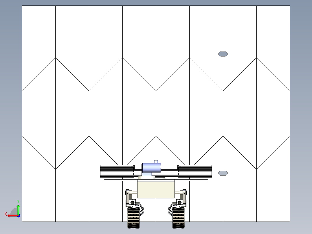 Osaura (NASA Lunar Torch)月球车3D数模图纸 STEP IGS格式后视图
