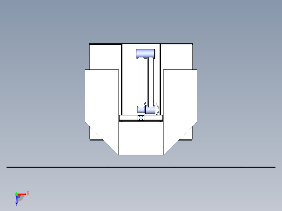Osaura (NASA Lunar Torch)月球车3D数模图纸 STEP IGS格式俯视图