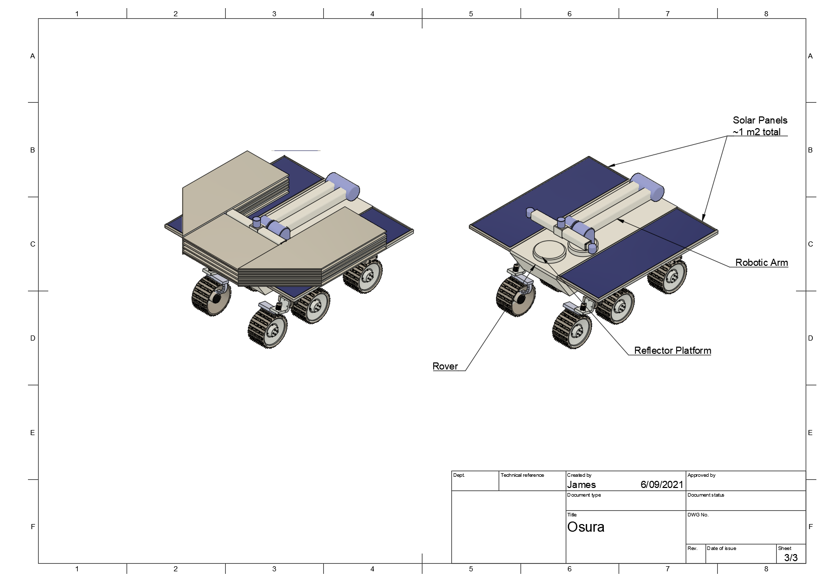 Osaura (NASA Lunar Torch)月球车3D数模图纸 STEP IGS格式