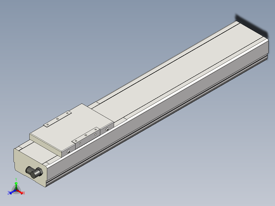 Toyo东佑达直线模组-ECH10-450輔助軸主视图