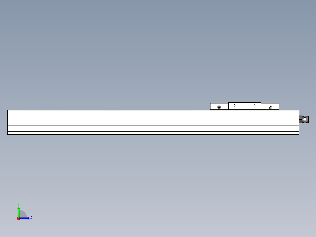 Toyo东佑达直线模组-ECH10-450輔助軸左视图