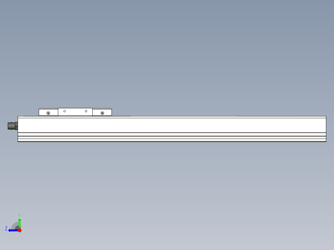 Toyo东佑达直线模组-ECH10-450輔助軸右视图