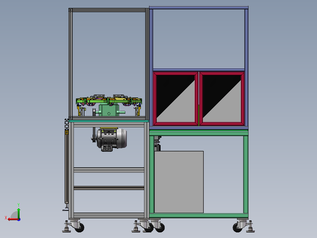 2022.09月-自动化组装线sw18可编辑后视图