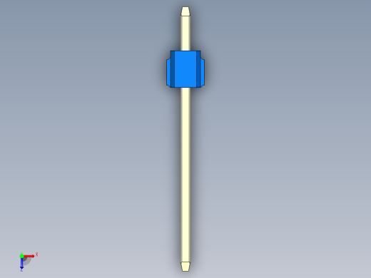 彩色公头100mil（2.54mm）系列-DS1021_blue_1x01p_100mil_Type5_rev1.0俯视缩略图