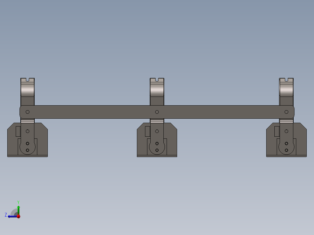 托辊架038右视图