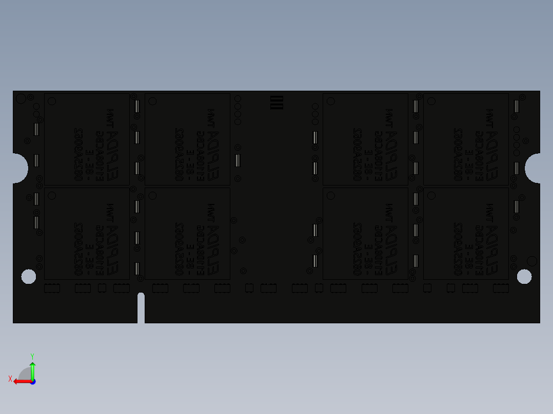 内存条 (1)后视图