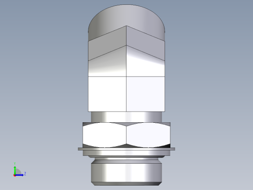 卡套式工业通用硬管接头EO_Adjustable_locknut_45_deg_elbow_VEE25SROMDCF左视缩略图