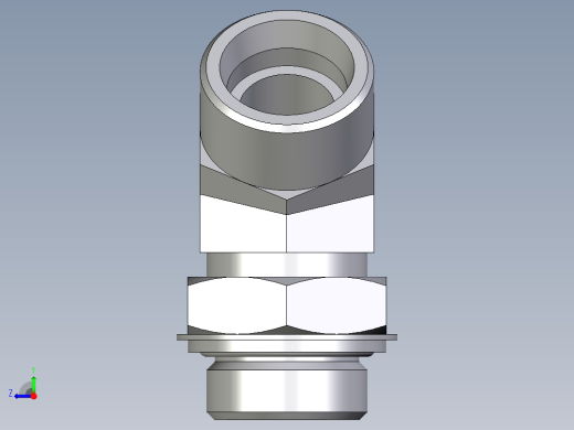 卡套式工业通用硬管接头EO_Adjustable_locknut_45_deg_elbow_VEE25SROMDCF右视缩略图