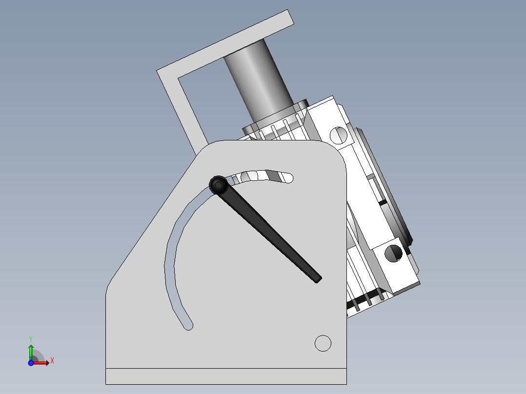 旋转夹具（粗略画，仅供参考）前视图