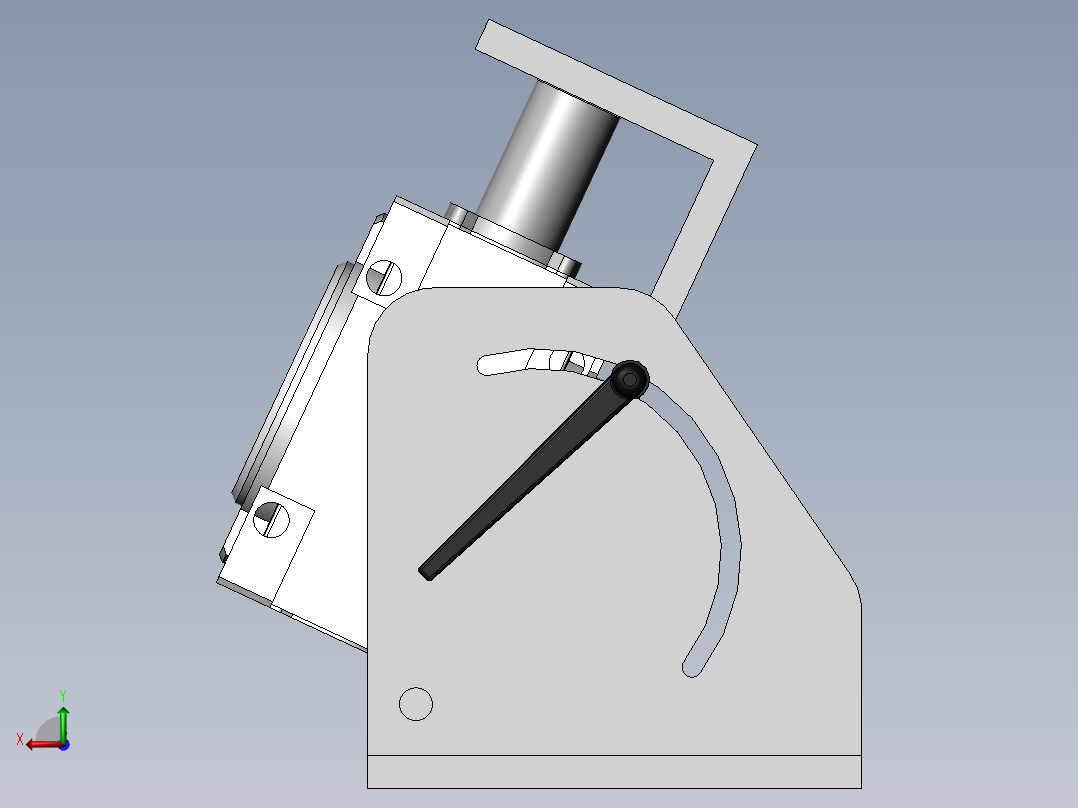 旋转夹具（粗略画，仅供参考）后视图