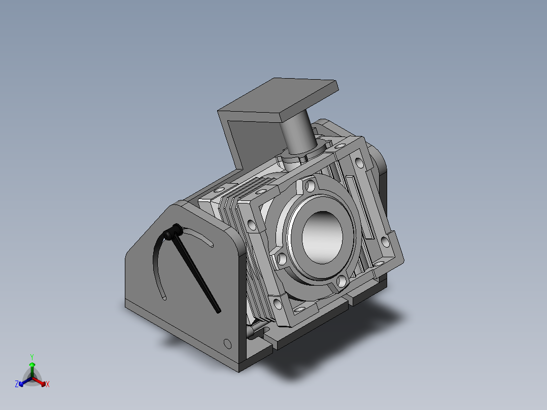 旋转夹具（粗略画，仅供参考）正等轴测图
