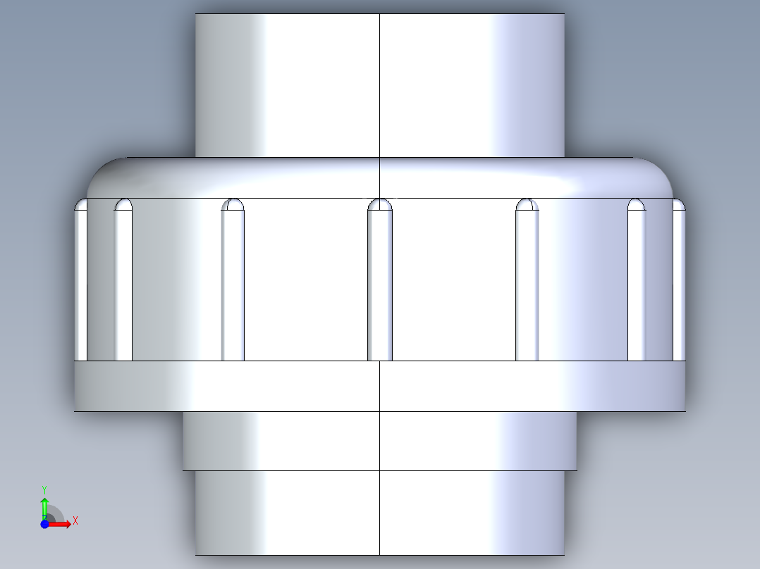 CPVC管件29-Sch80_Union T375_SxS_9857-375-010_1in前视图