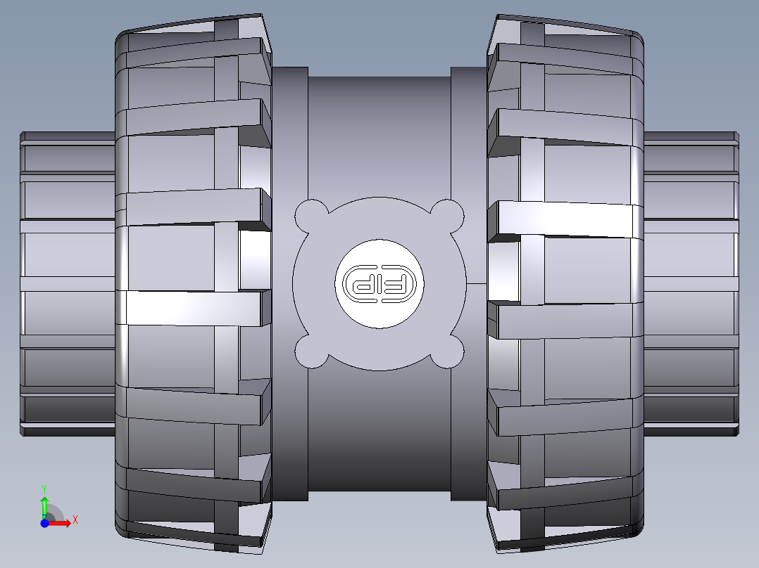 4SXEAV 女性端溶剂焊接EasyFit球形止回阀，ASTM系列前视图