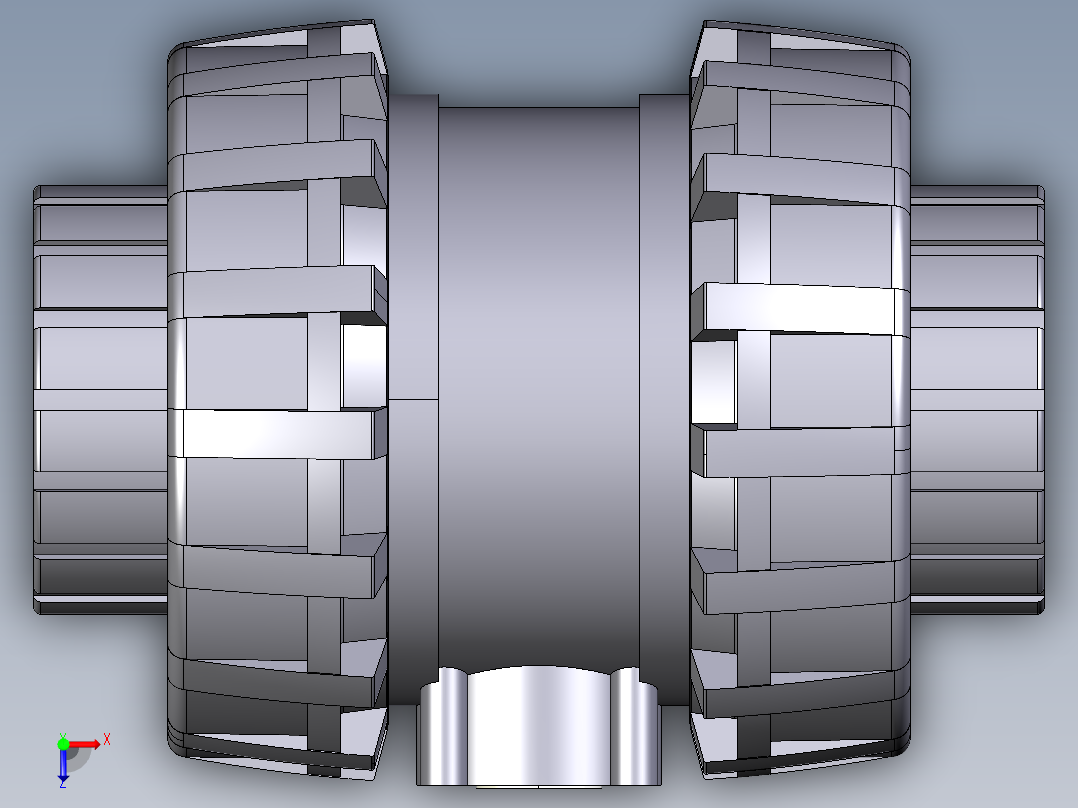 4SXEAV 女性端溶剂焊接EasyFit球形止回阀，ASTM系列俯视图