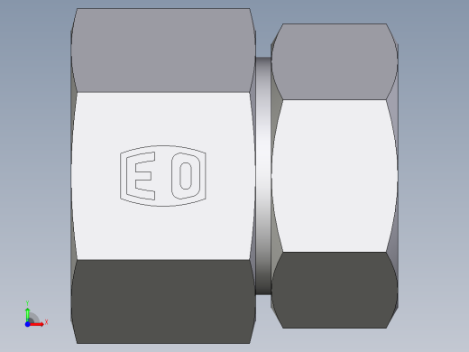 卡套式工业通用硬管接头EO_Swivel_connector_GAI35ZLMCF前视缩略图