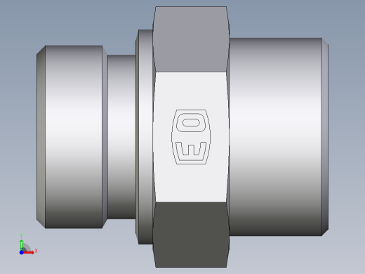 卡套式工业通用硬管接头EO_Male_Stud_connector_GE25SR71X前视缩略图