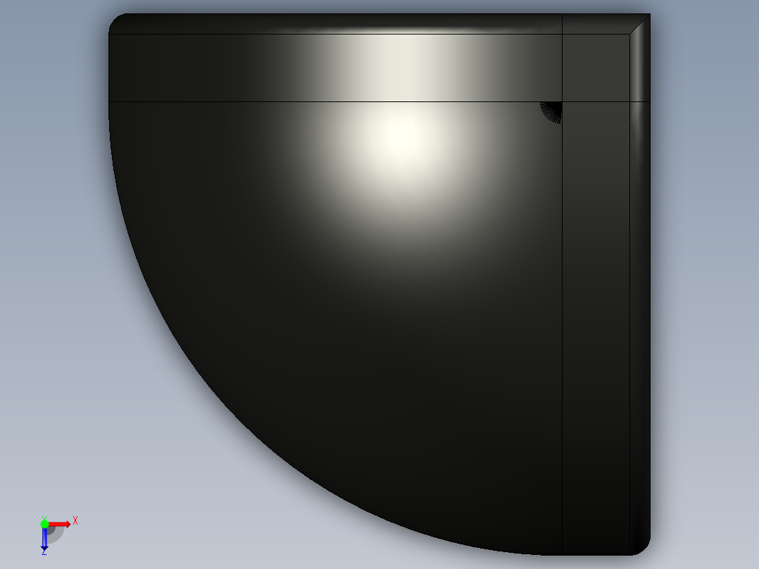 型材-BR 40X40 CORNER BRACKET DOME CAP KJN548714俯视图