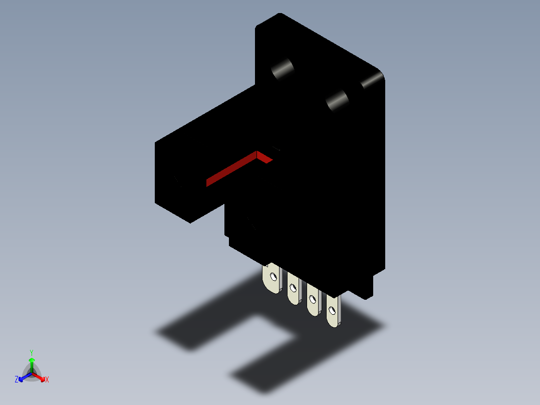 槽型光电传感器LU684_3D