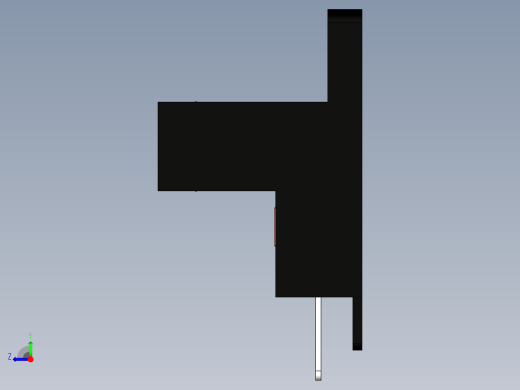 槽型光电传感器LU684_3D右视缩略图