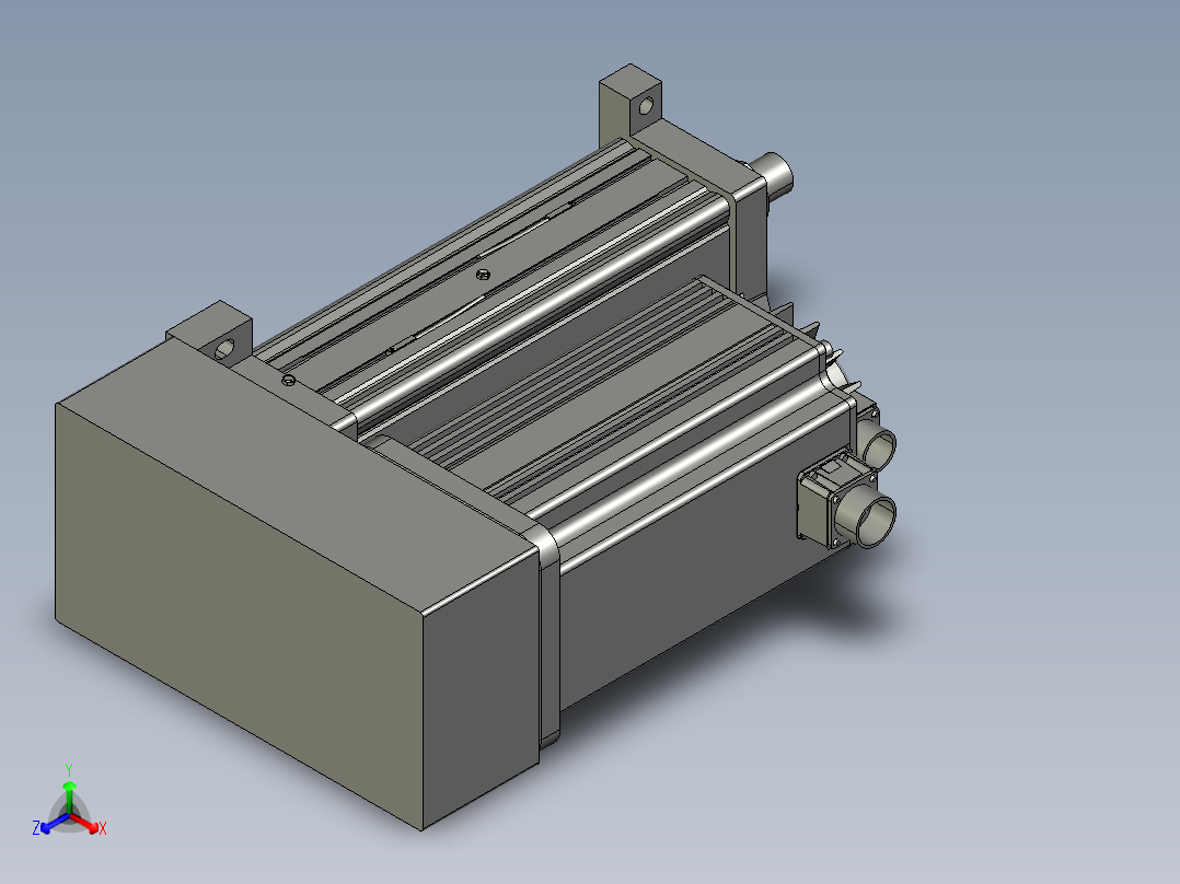 DDA110-20-200-BR-LB-A-P55正等轴测图