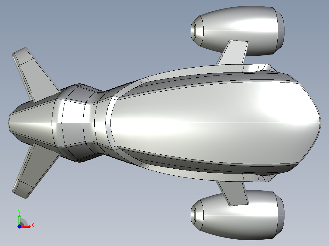 旅游潜艇概念模型--igs前视图
