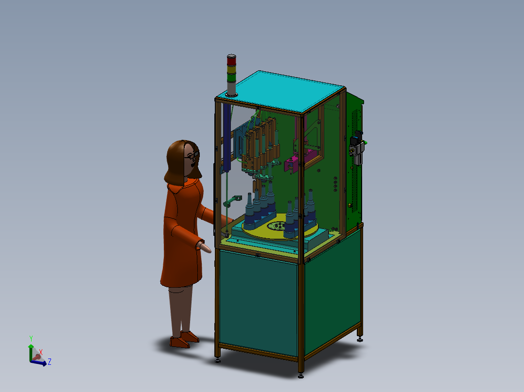 啤酒罐装机 非标自动化设备3D图纸3D模型