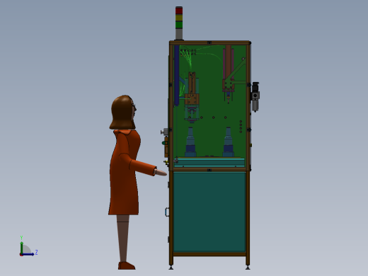 啤酒罐装机 非标自动化设备3D图纸3D模型右视缩略图
