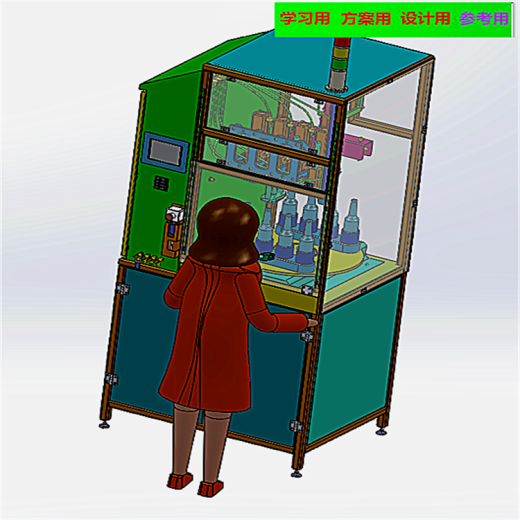 啤酒罐装机 非标自动化设备3D图纸3D模型缩略图