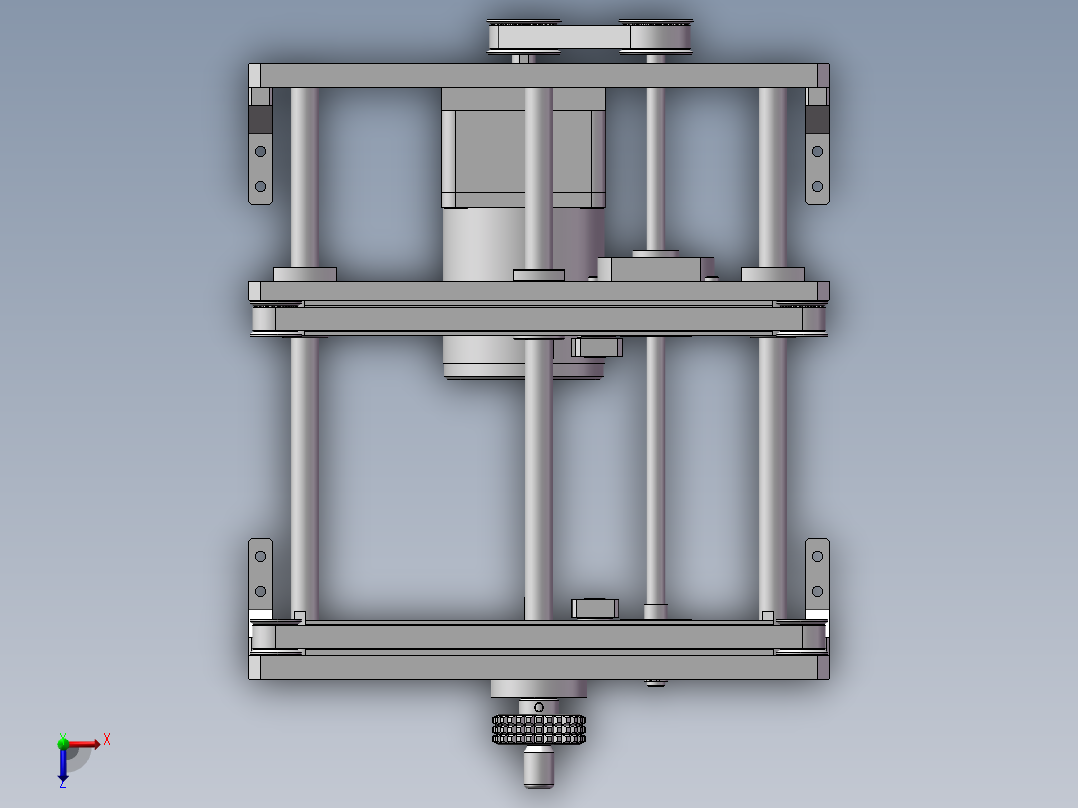 可调皮带线俯视图