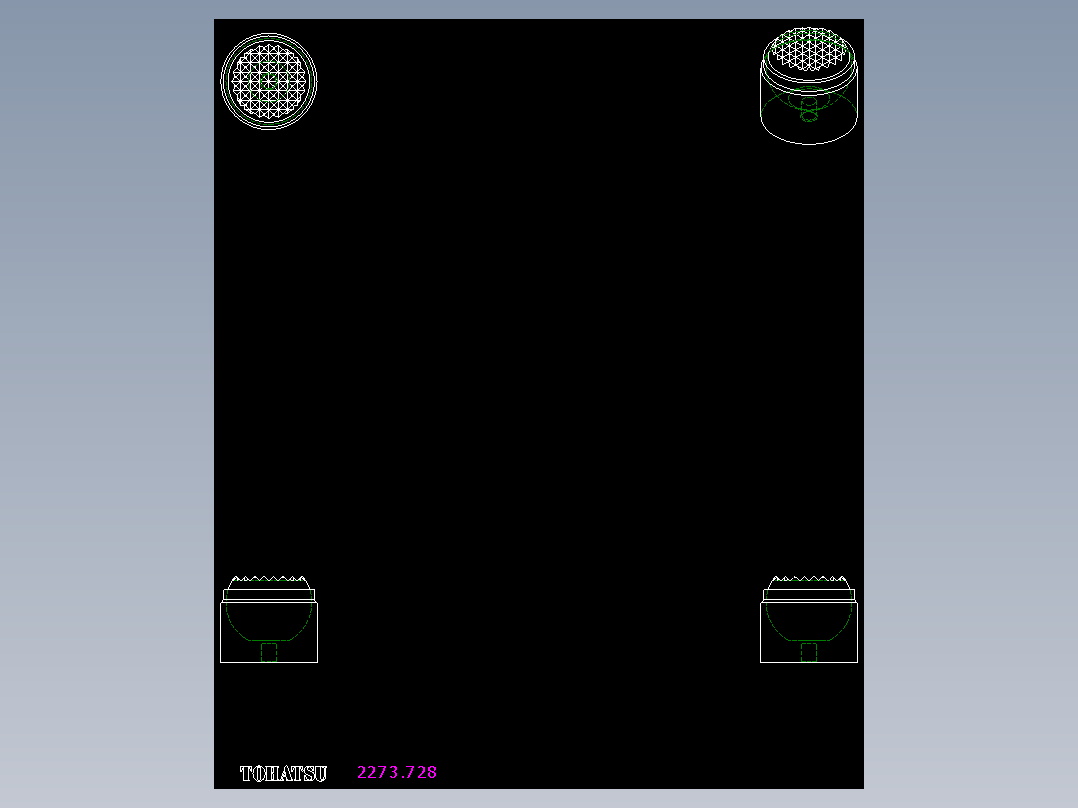 定位配件2273(C)-2D多系列多零件图纸模型