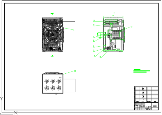 滚筒洗衣机结构设计（CAD）缩略图