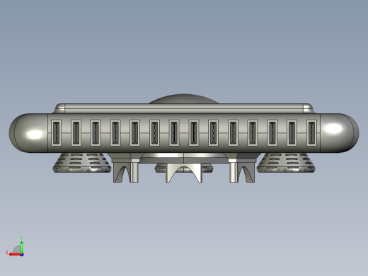 46英尺高的核动力飞行器后视缩略图