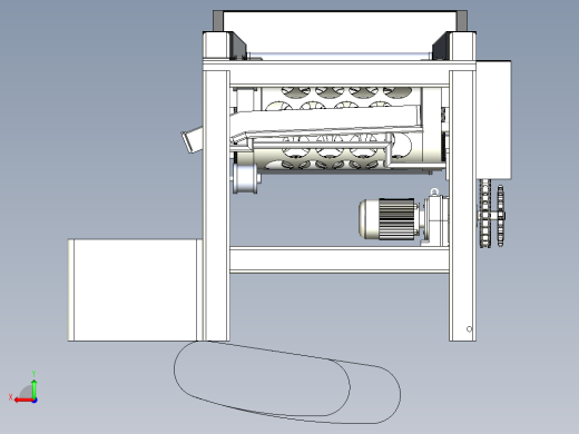 果蔬滚筒式分级机设计含三维图+CAD图纸后视缩略图