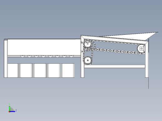 果蔬滚筒式分级机设计含三维图+CAD图纸左视缩略图