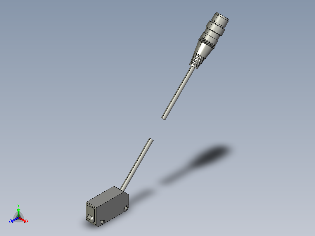 基恩士PZ-M63_kc图纸模型主视图