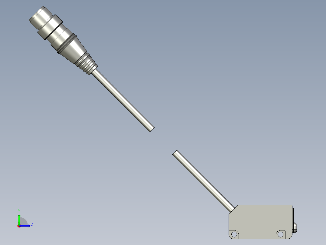 基恩士PZ-M63_kc图纸模型左视图