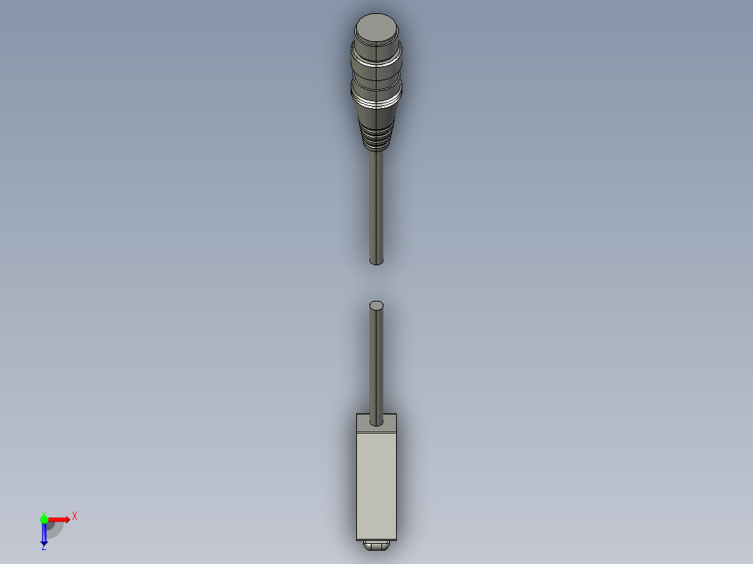 基恩士PZ-M63_kc图纸模型俯视图