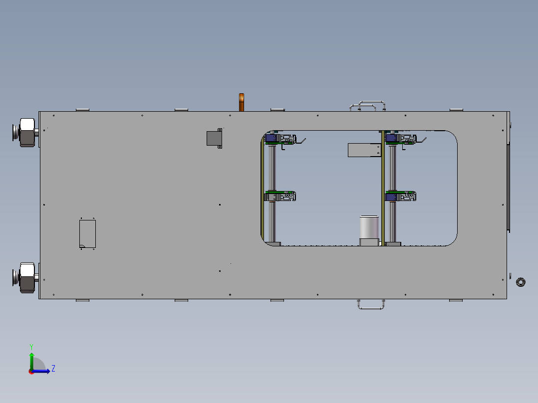 非标自动化丝杠升降机左视图