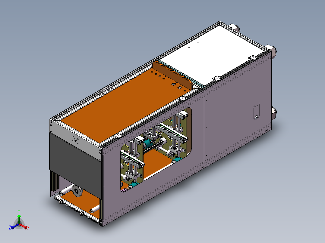 非标自动化丝杠升降机正等轴测图