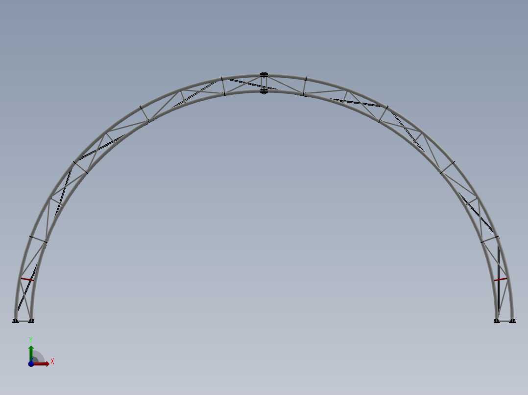 可拆卸轻钢结构前视图