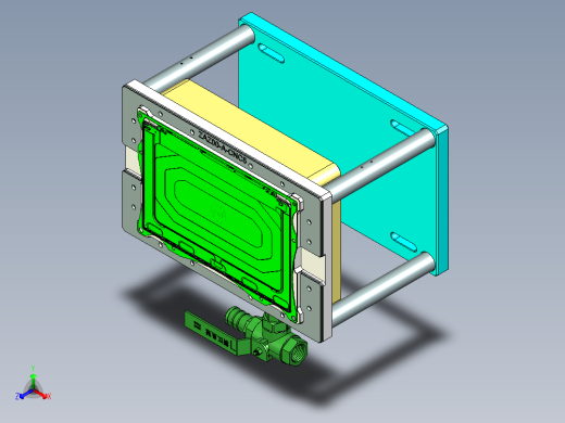 az00-a-笔记本CNC工装夹具三维模型cnc5正等轴测缩略图