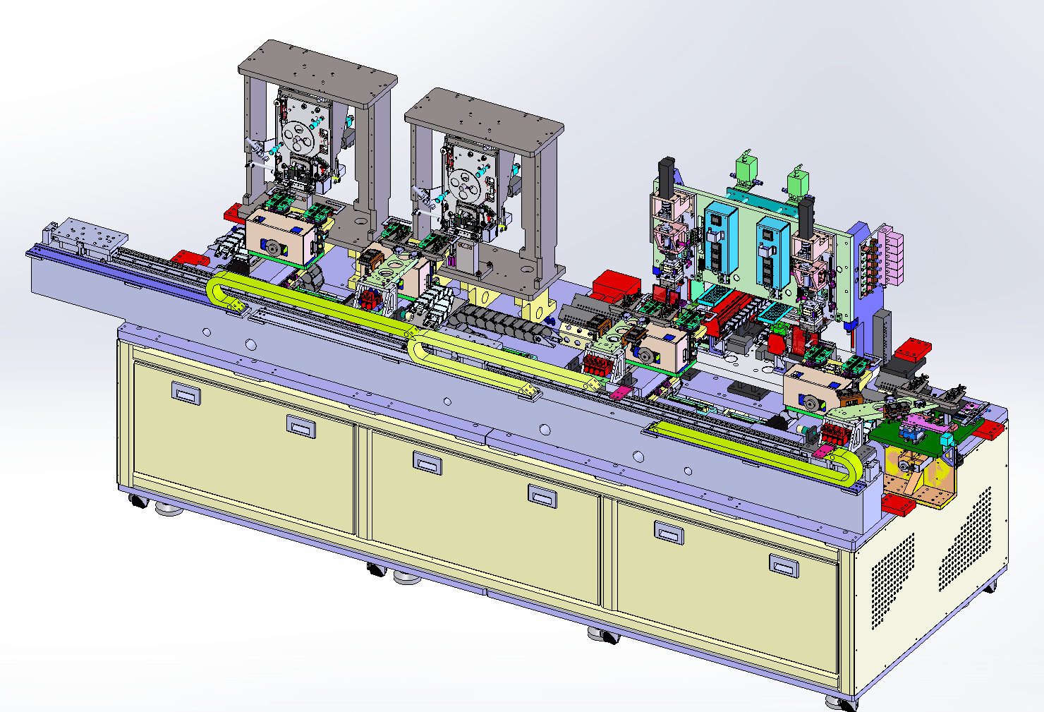 多工位ACF贴胶带&预压设备sw18可编辑