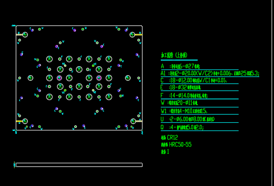 电脑外壳折弯模具CAD设计图纸