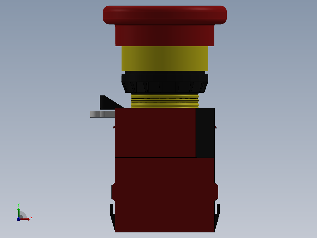 紧急停止按钮前视图