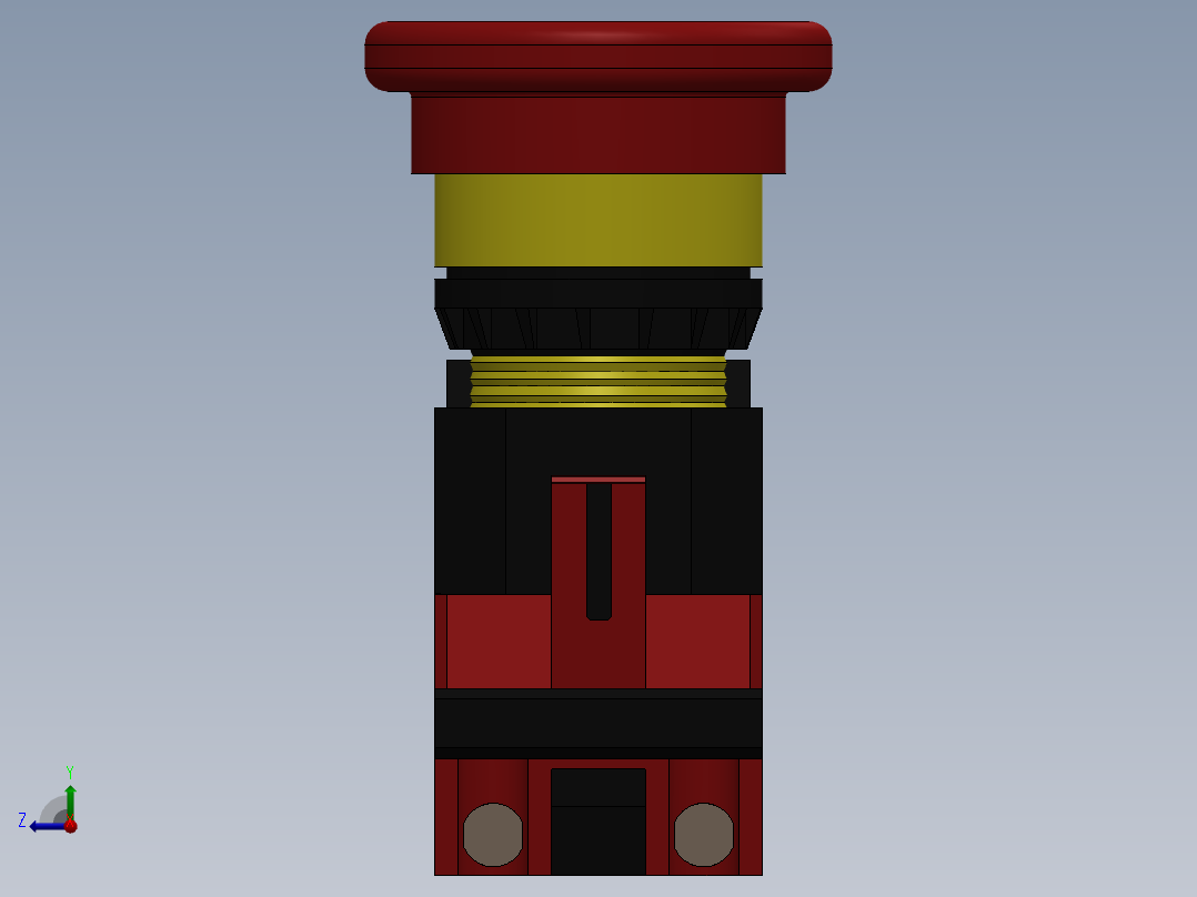 紧急停止按钮右视图