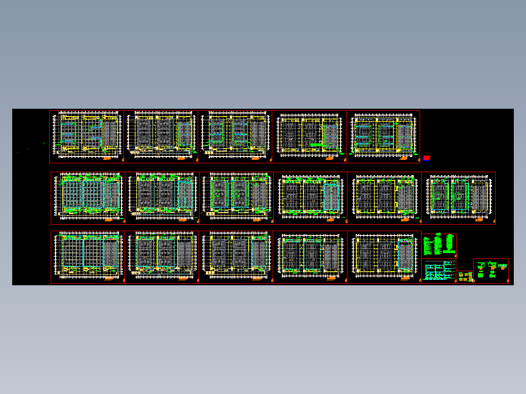 某体育馆训练馆平面图