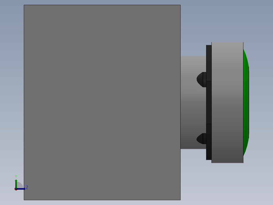 OP50-绿灯按钮-WCQ左视图